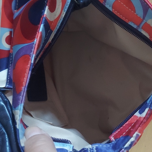 COACH Madison Op Art Resort Scarf Satin TopHandled Tote 2Pc Set - Picture 4 of 12